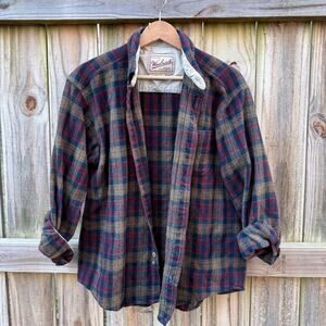 Vintage Woolrich Plaid Wool Overshirt